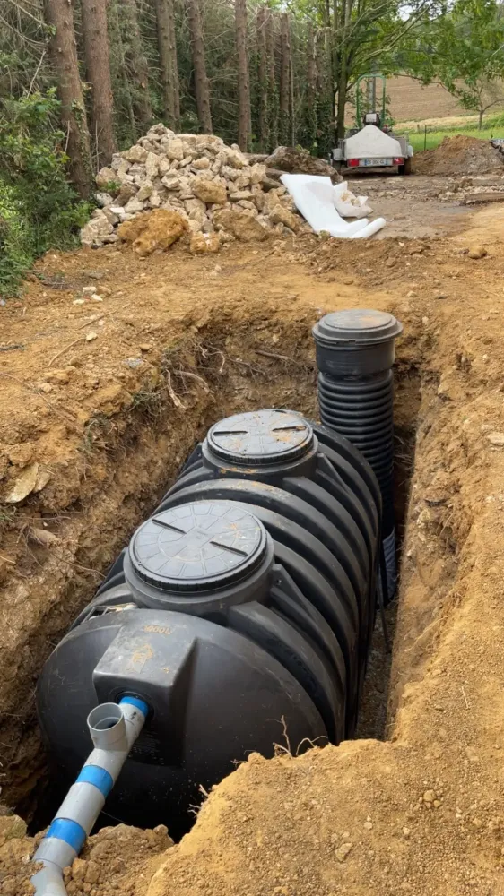 fosse septique près de Flers